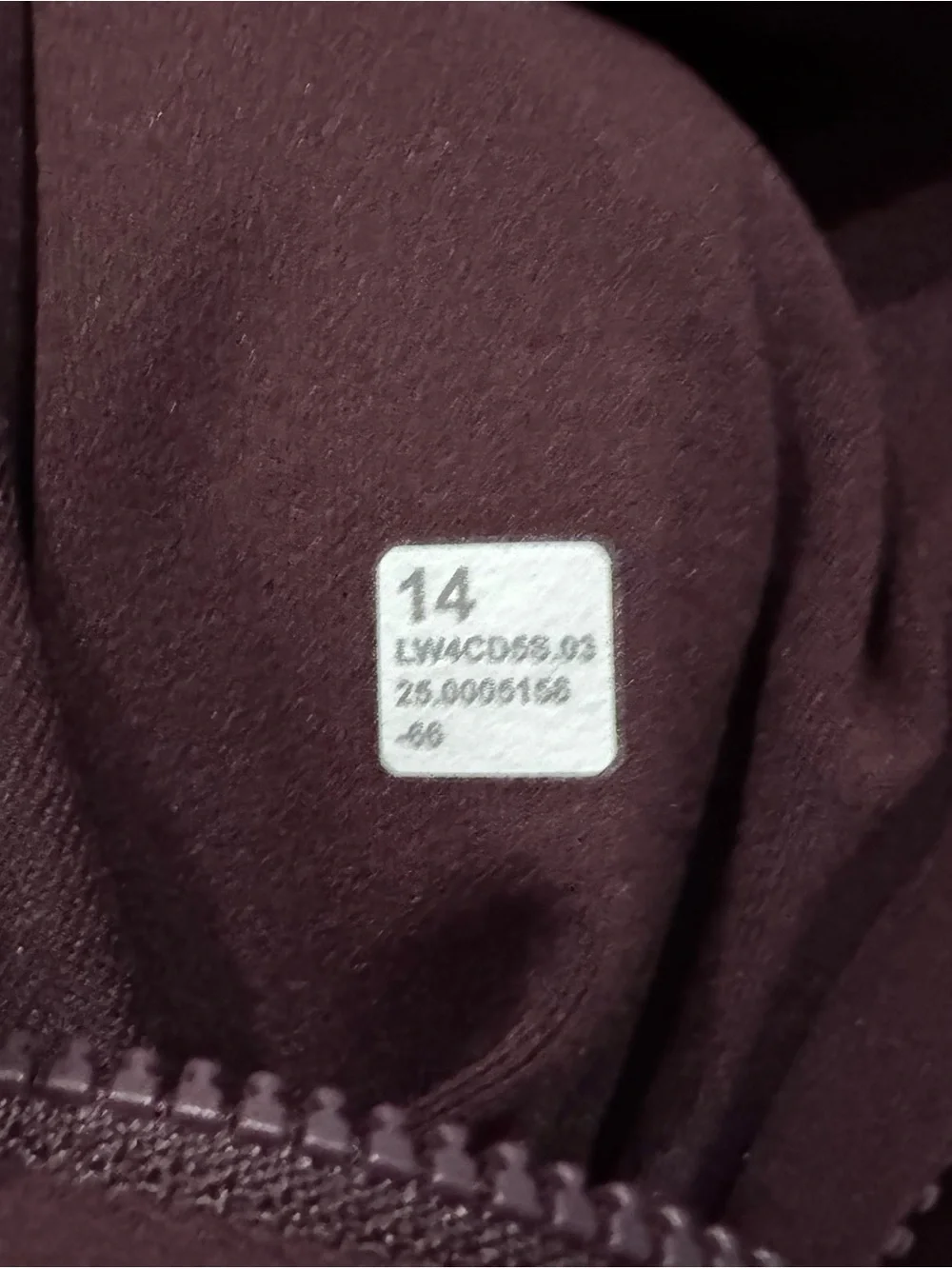 Lululemon Define Full Length Goodnight Plum Sz 14 NWOT - Picture 6 of 6